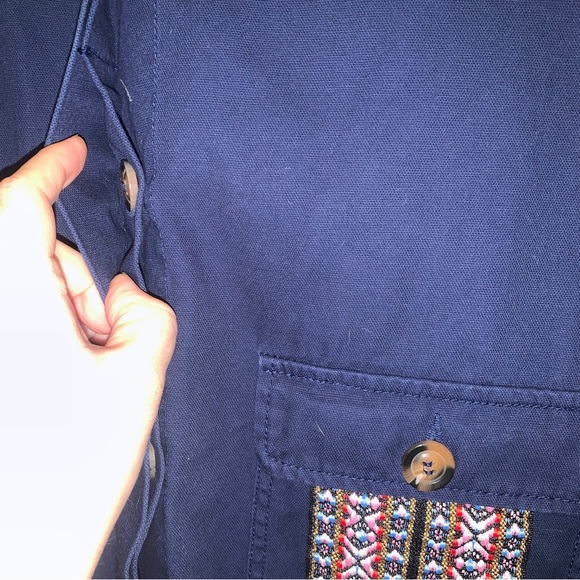 JUSTFAB Casual Folk Parka Indigo Women’s Size Small - Picture 7 of 7